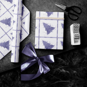 Elegant Julgran Charming Lavender Lila Presentpapper