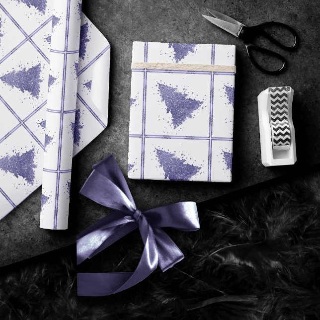 Elegant Julgran | Charming Lavender Lila Presentpapper (Skapare uppladdad)