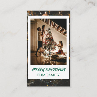 Elegant julgran för familjens högtidlighållande visitkort