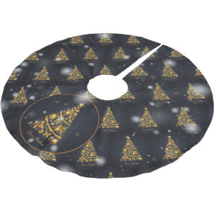 Elegant Julgran Gift Julgransmatta Borstad Polyester