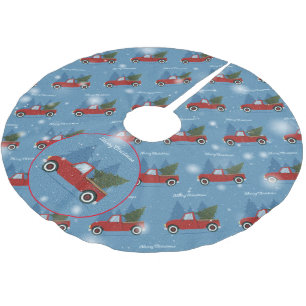 Elegant Julgran Gift Julgransmatta Borstad Polyester
