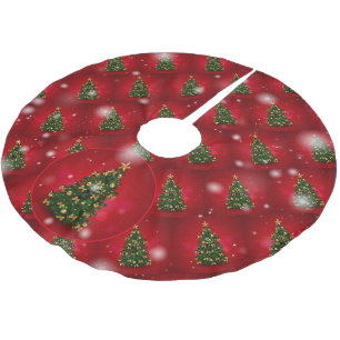 Elegant Julgran Gift Julgransmatta Borstad Polyester