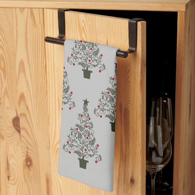 Elegant Julgran Kitchen Towel Kökshandduk (Thirds Fold)