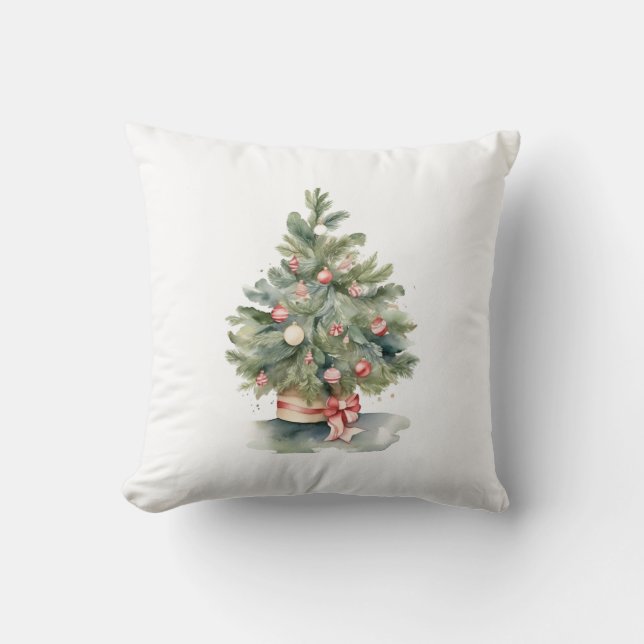 Elegant Julgran Kudde (Framsida)