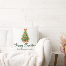 Elegant Julgran med Röda bin & Presenter -