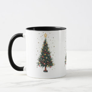 Elegant Julgran Mugg
