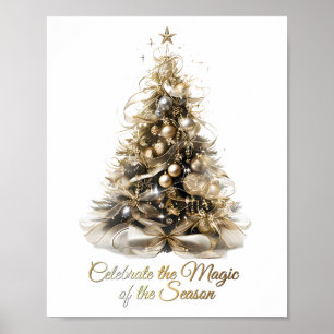 Elegant Julgran Poster