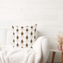 Elegant julgran – röd slinga