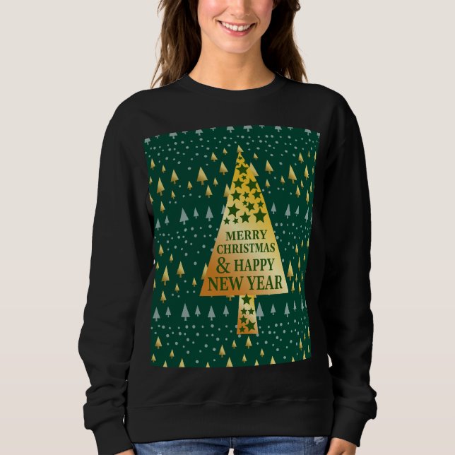 Elegant Julgran T Shirt (Framsida)