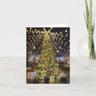 Elegant Julgranar Ljus Ornaments Kort