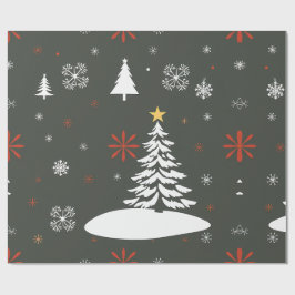 Elegant Julgranar och Snöflingor Presentpapper