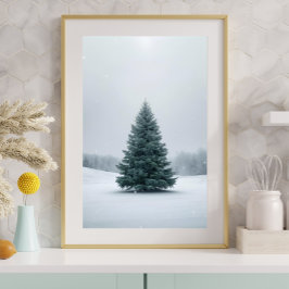 Elegant julgranposter poster