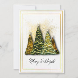 Elegant julgranskort – Modernt julhälsning Inbjudningar