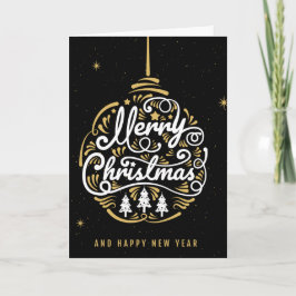 Elegant julgransprydnad helgkort