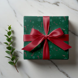 Elegant julgrönt presentpapper