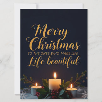 Elegant julhälsning Handletterad konst