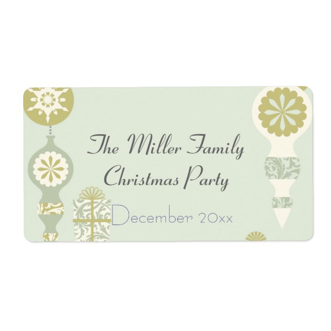 Elegant Juli Vattenflaska Fraktsedel (Framsidan)