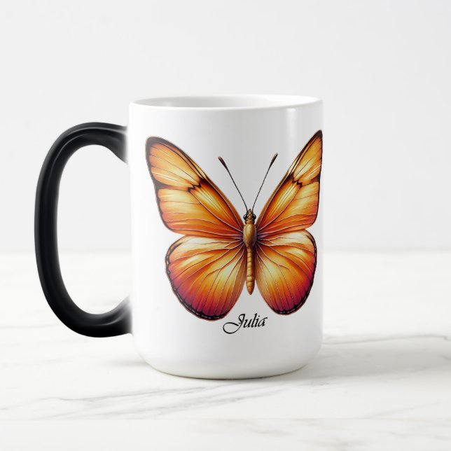 Elegant Julia Fjärilslindning  Magisk Mugg (Vänster)