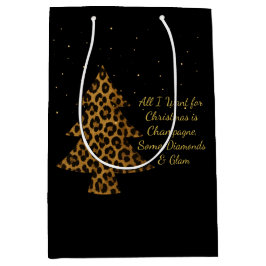 Elegant julig leopardträdesign