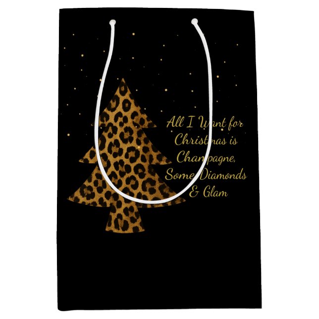 Elegant julig leopardträdesign (Framsidan)
