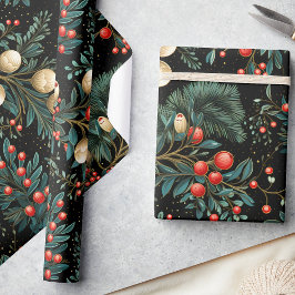 Elegant: Julimord och berry Festive Presentpapper