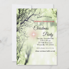 Elegant julinbjudan inbjudningar