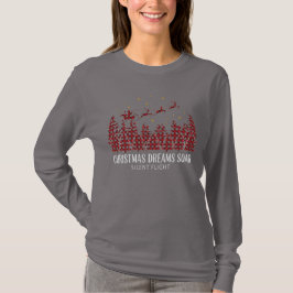 Elegant julklänning för kvinnor t shirt