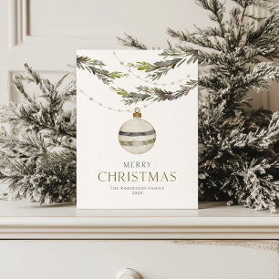 Elegant julklapp för prydnadsföremål helg vykort