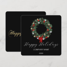 Elegant julkort med akvarell