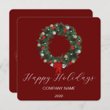 Elegant julkort med akvarell