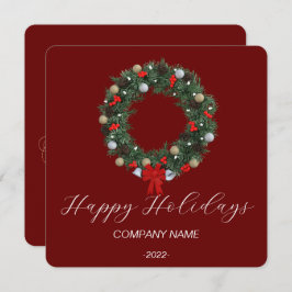 Elegant julkort med akvarell