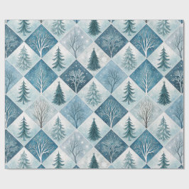 Elegant julpapper med rutigt mönster