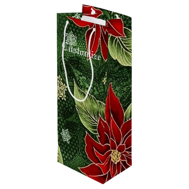 Elegant julpoinsettia (Baksidan Vinklad)