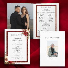 Elegant Julrött, Blommigt Program