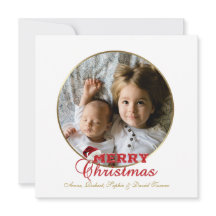 Elegant Julskrift med Poinsettia Monogram