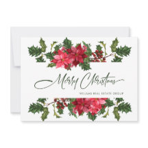 Elegant Julstjärna Jul Firman Hälsning