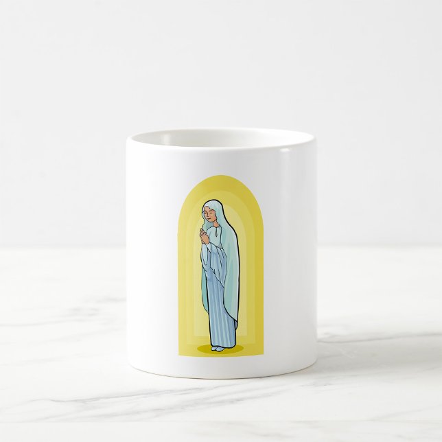 Elegant jungfru Maria katolsk religiös Kaffemugg (Skapare uppladdad)