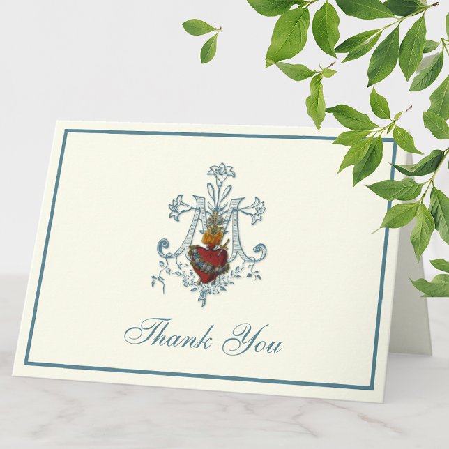 Elegant jungfru Maria religiös katolsk blomster Helgkort (Skapare uppladdad)