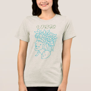Elegant Jungfrun Stjärntecken T-Shirt Astrologi Pr