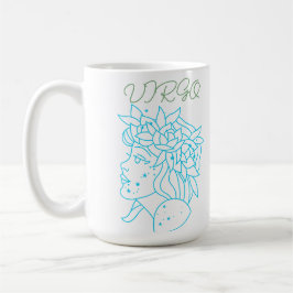 Elegant Jungfrun Stjärntecken T-Shirt Astrologi Pr Kaffemugg