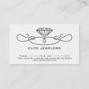 ELEGANT JUVELERAREDIAMANT VISITKORT