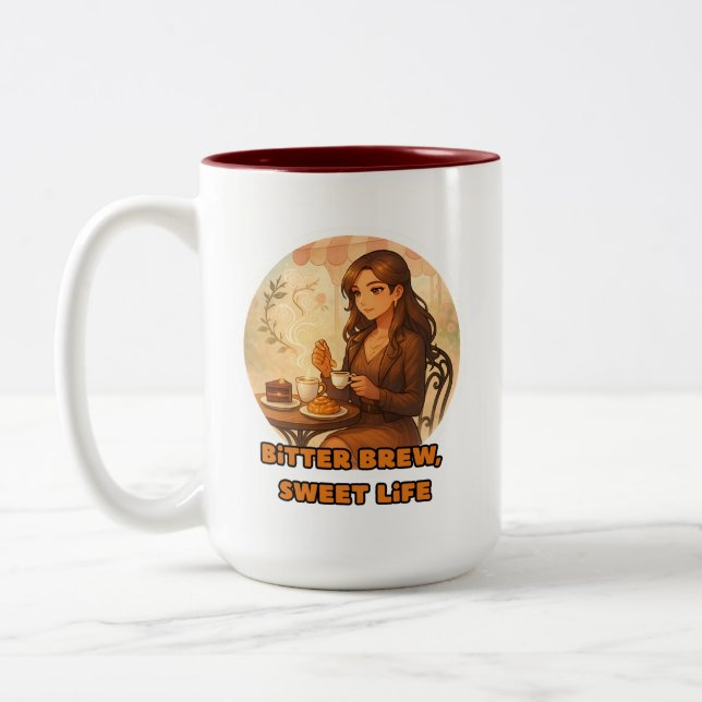 elegant kaffe cafe mugg (Vänster)