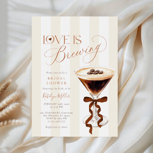 Elegant Kaffebåge Bröllopsdusch Inbjudningar