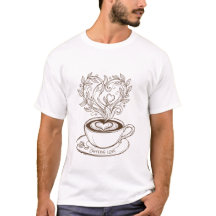 Elegant kaffehjärta Latte Art - Kaffeintresse Des