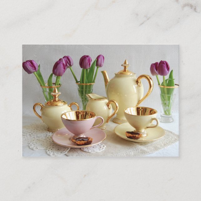 Elegant kaffehusvisitkort visitkort (Framsida)