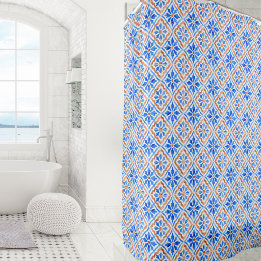 Elegant kakel mönster Medelhavet Italien Blå