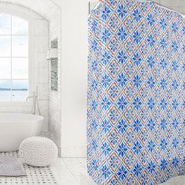 Elegant kakel mönster Medelhavet Italien Blå