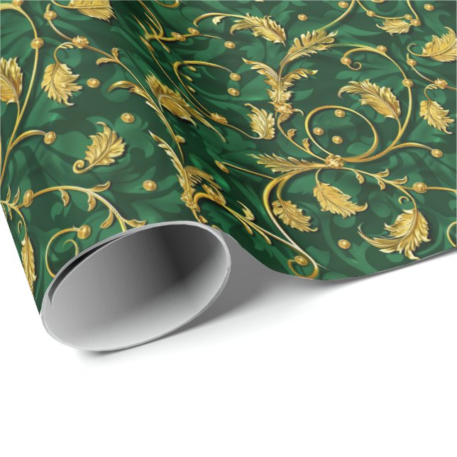 Elegant kakel mönster  presentpapper (Rullad Hörn)