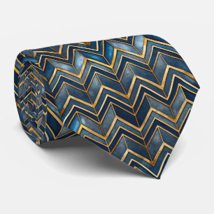 Elegant kaklad Art Deco-mönster Slips