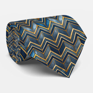 Elegant kaklad Art Deco-mönster Slips